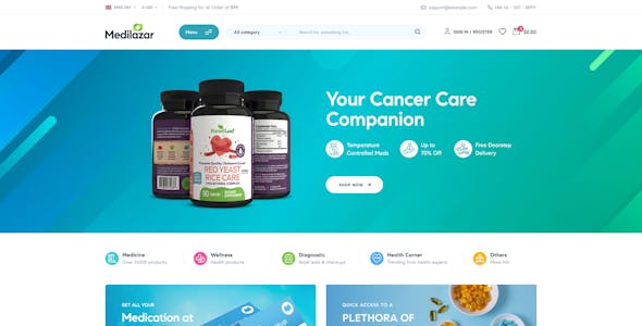 Medilazar - Pharmacy Medical WooCommerce WordPress Theme